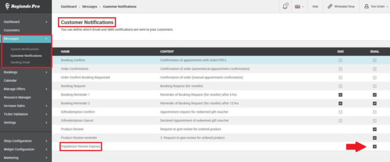 Das beste Highlight der Release Notes: Die Bewertungs-Express Verbindung zu TripAdvisor